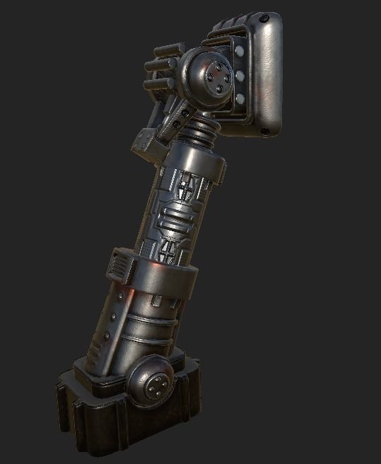 Giant Pillar Low-poly 3D model_4