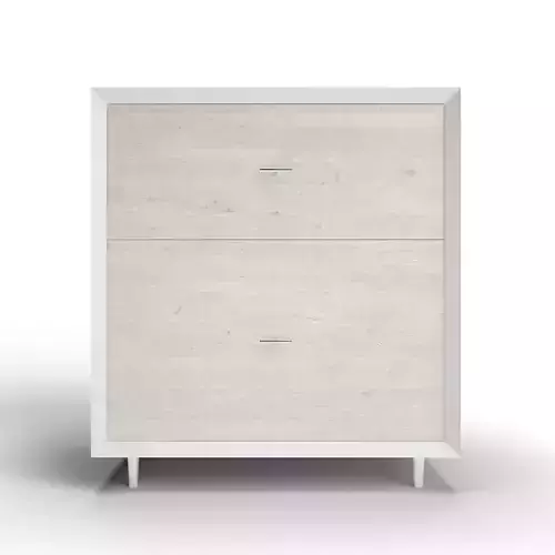 Bedroom Wooden Nightstand or Cabinet 3D Model
