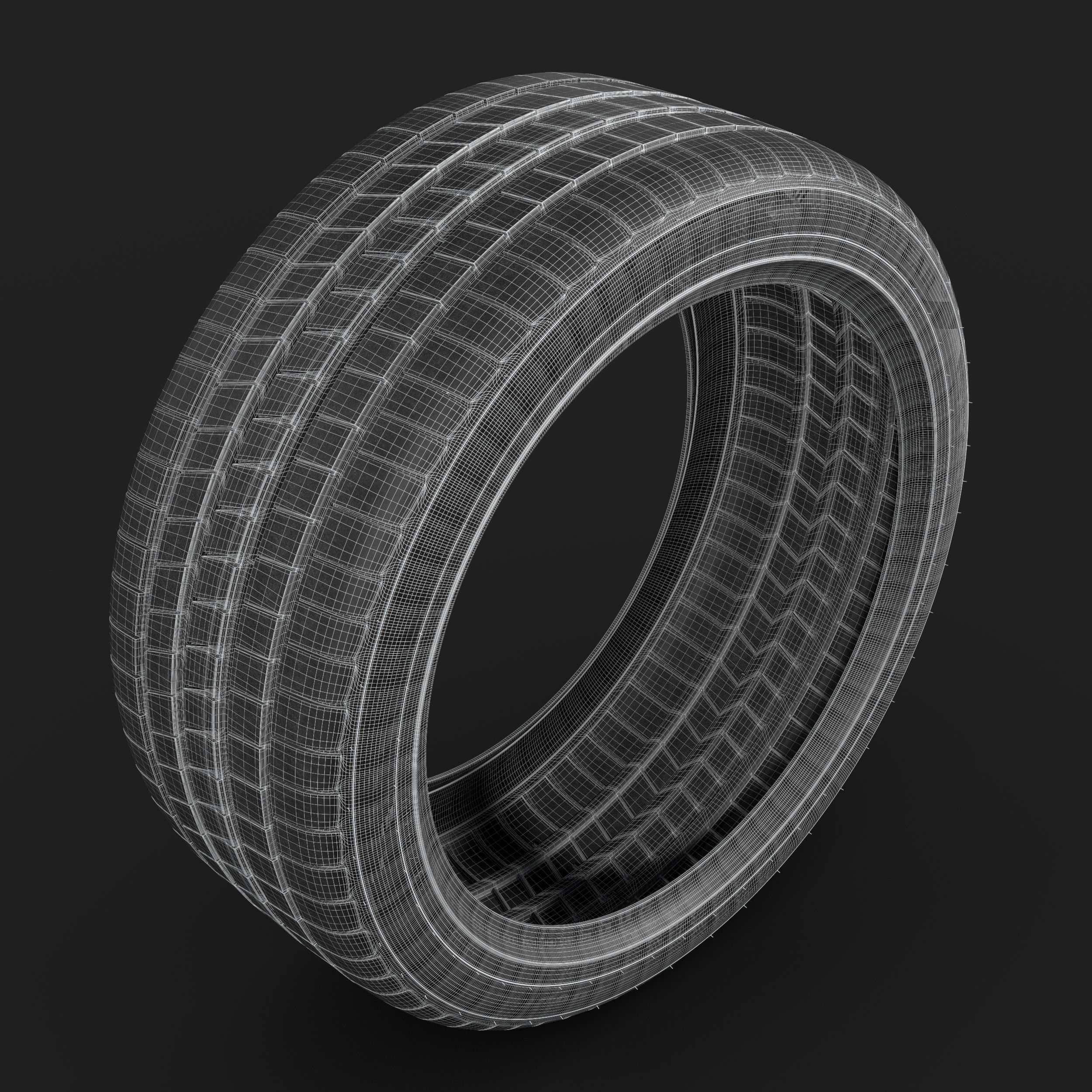 Goodyear Eagle F1 Asymmetric 6 Tire 3D model_12