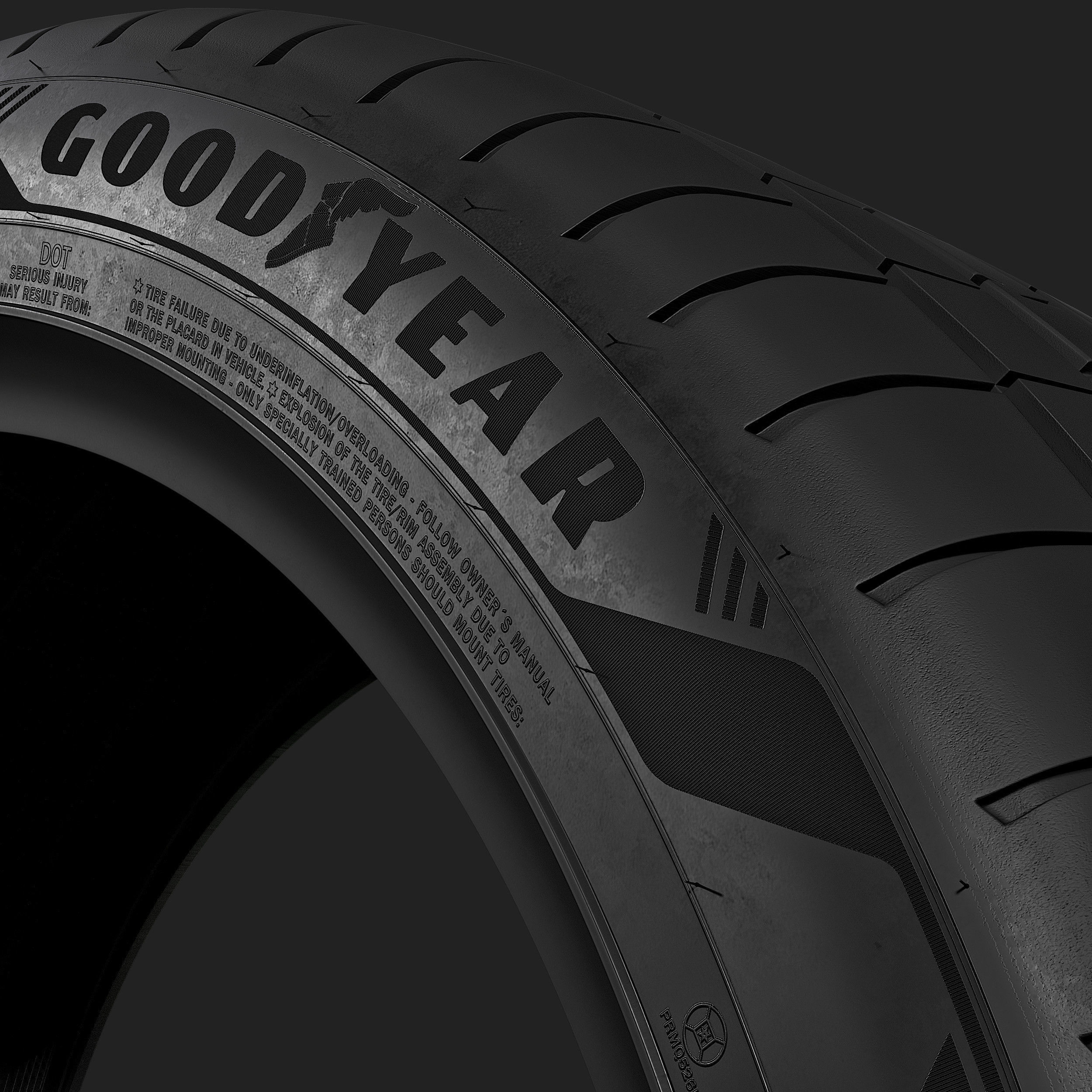 Goodyear Eagle F1 Asymmetric 6 Tire 3D model_10