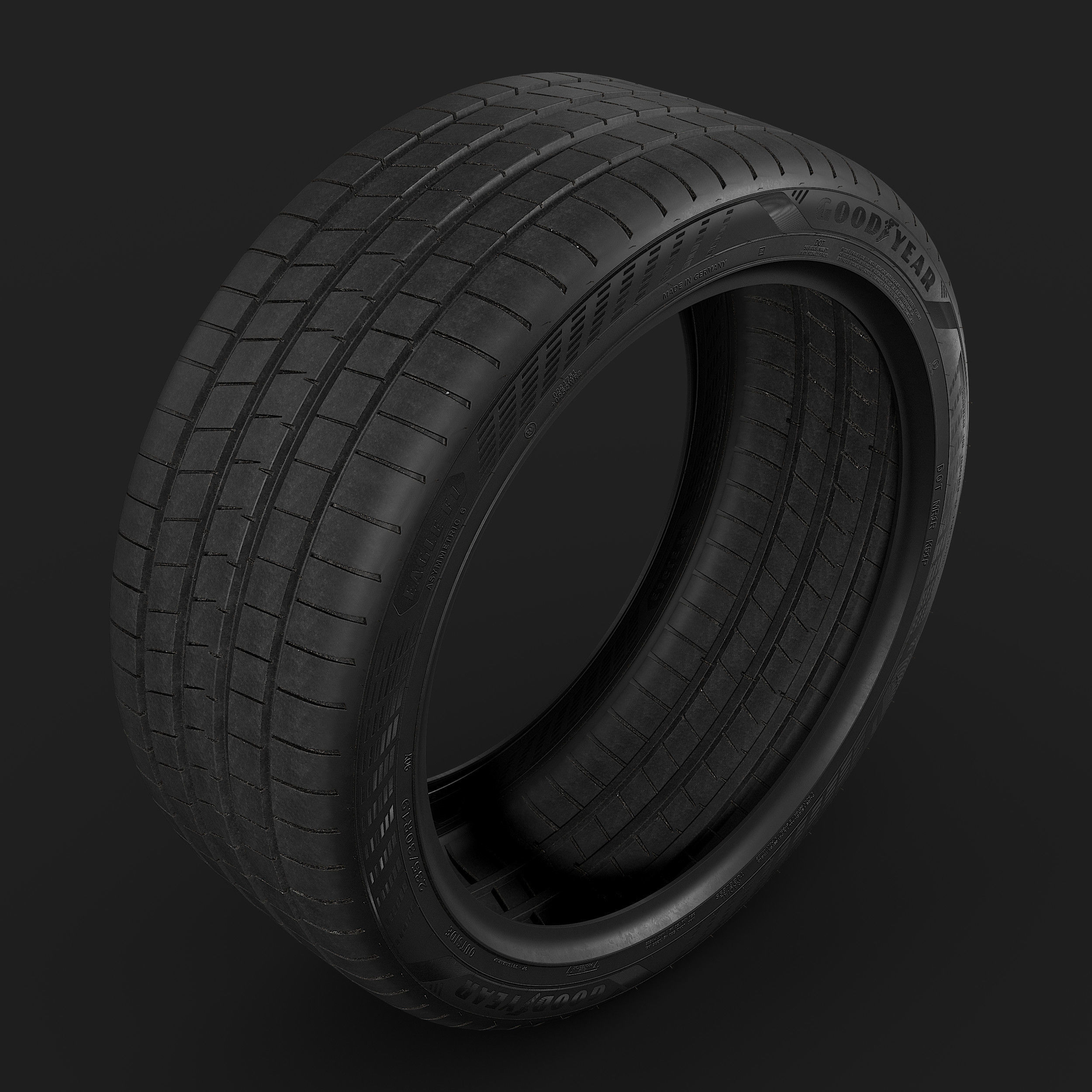 Goodyear Eagle F1 Asymmetric 6 Tire 3D model_6