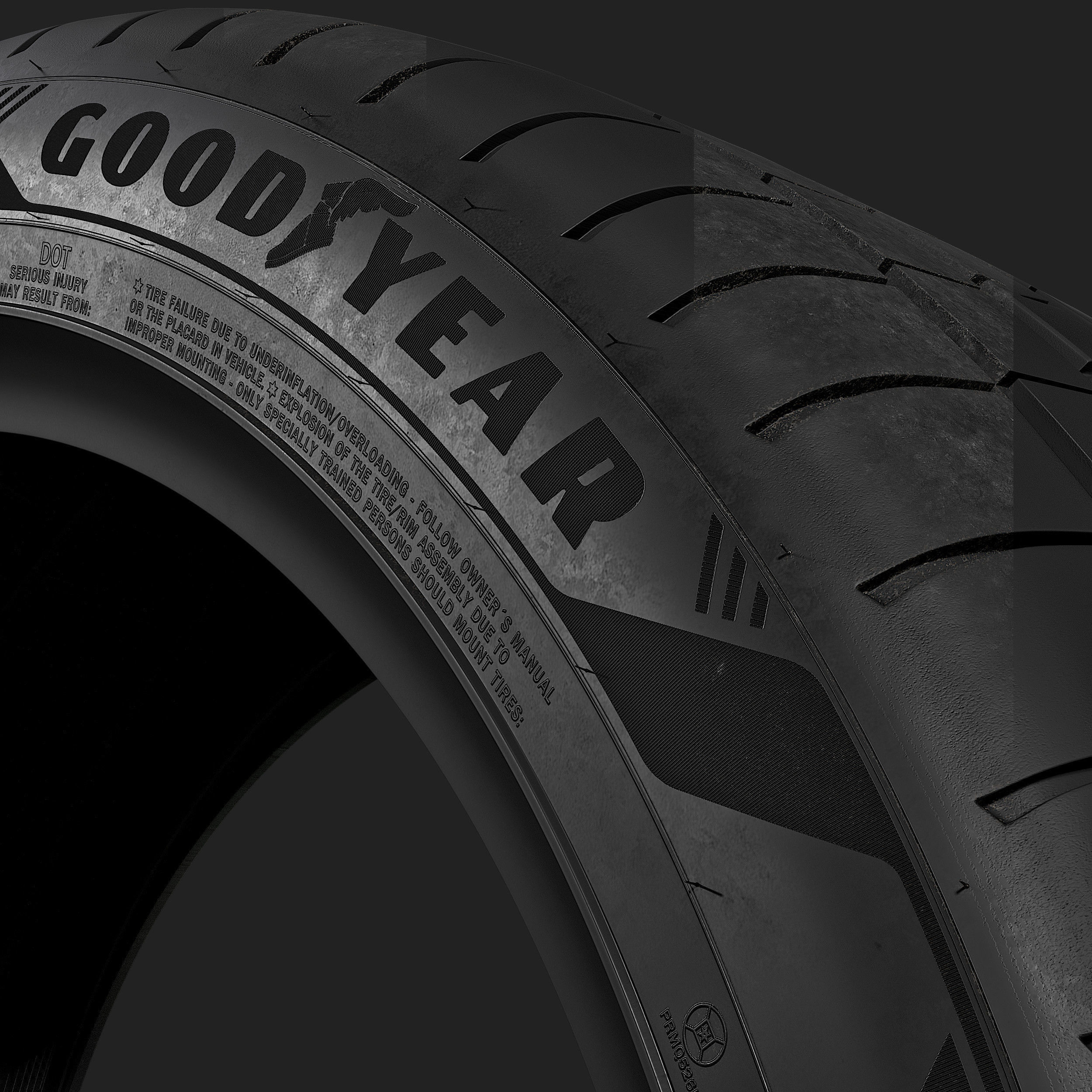 Goodyear Eagle F1 Asymmetric 6 Tire 3D model_5