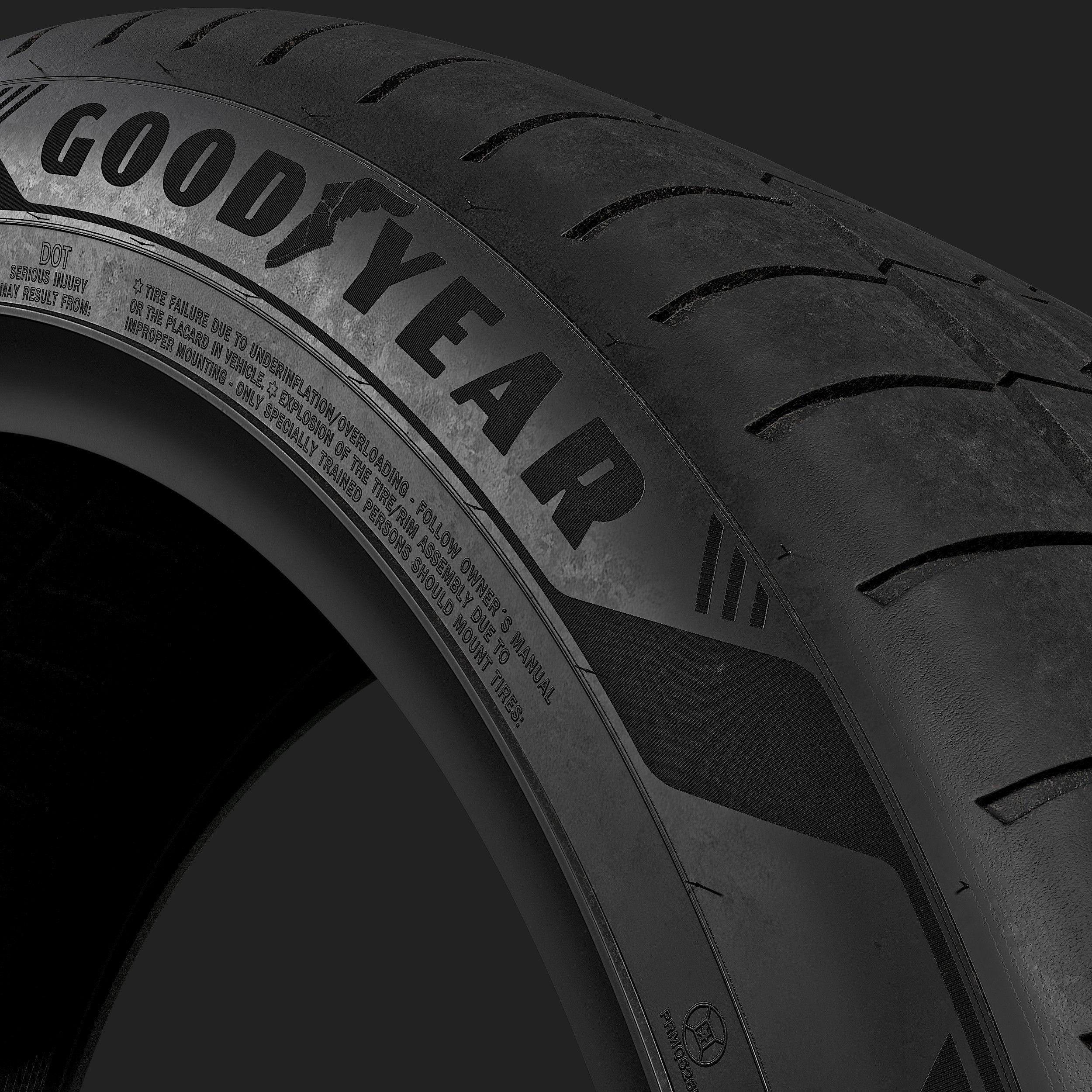 Goodyear Eagle F1 Asymmetric 6 Tire 3D model_9