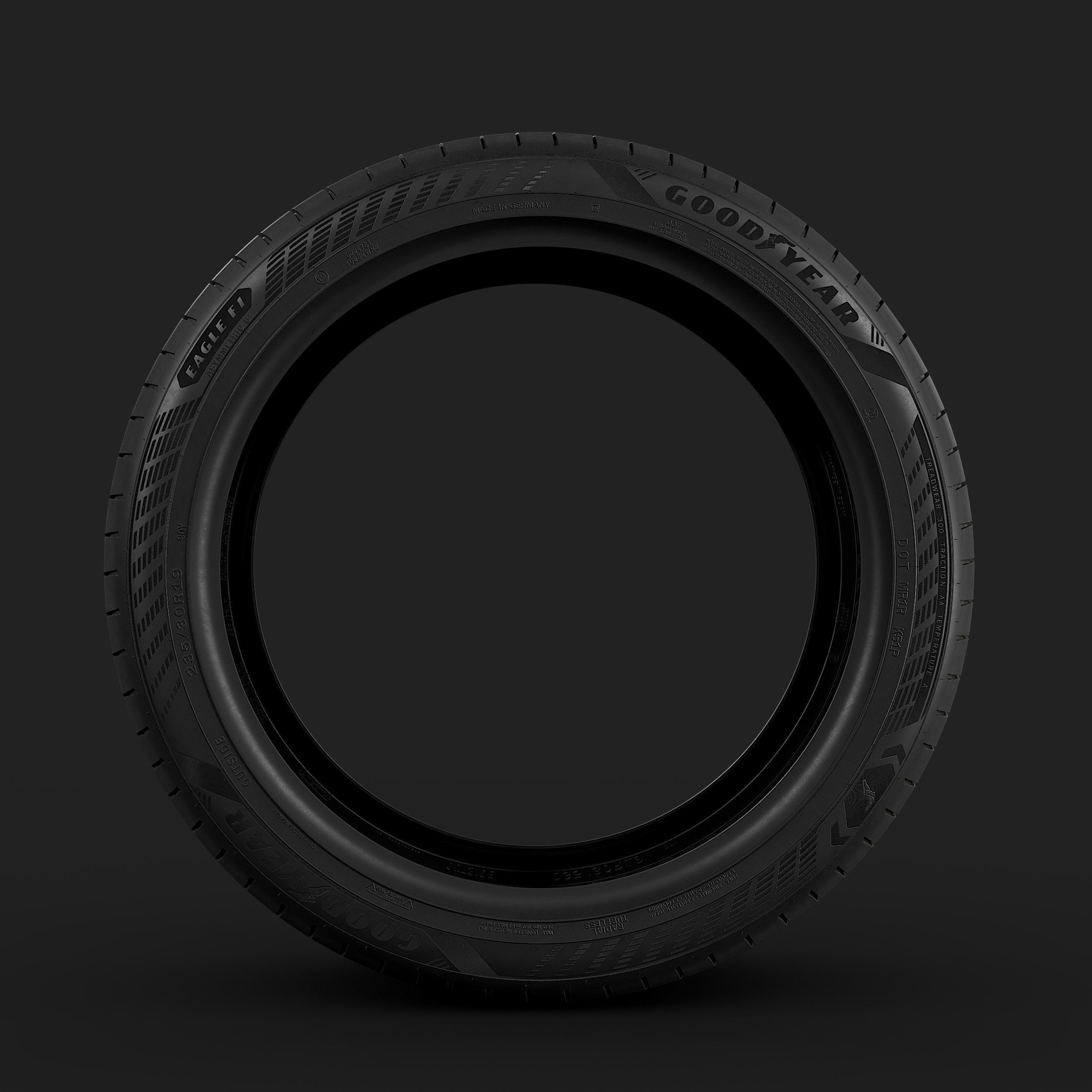 Goodyear Eagle F1 Asymmetric 6 Tire 3D model_3