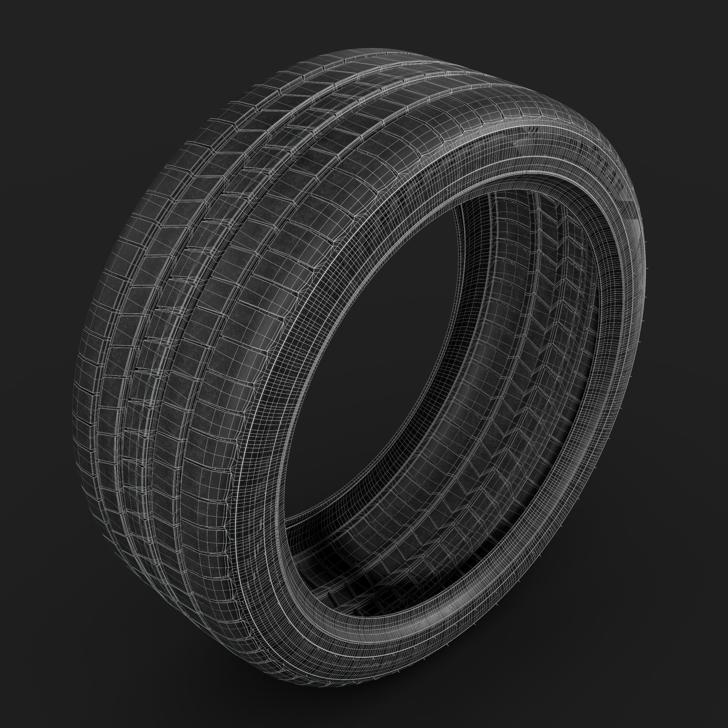 Goodyear Eagle F1 Asymmetric 6 Tire 3D model_11