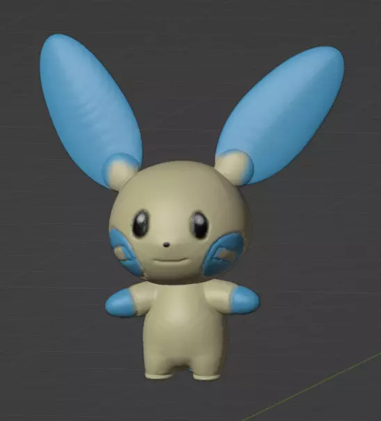Minun 3D print model_0