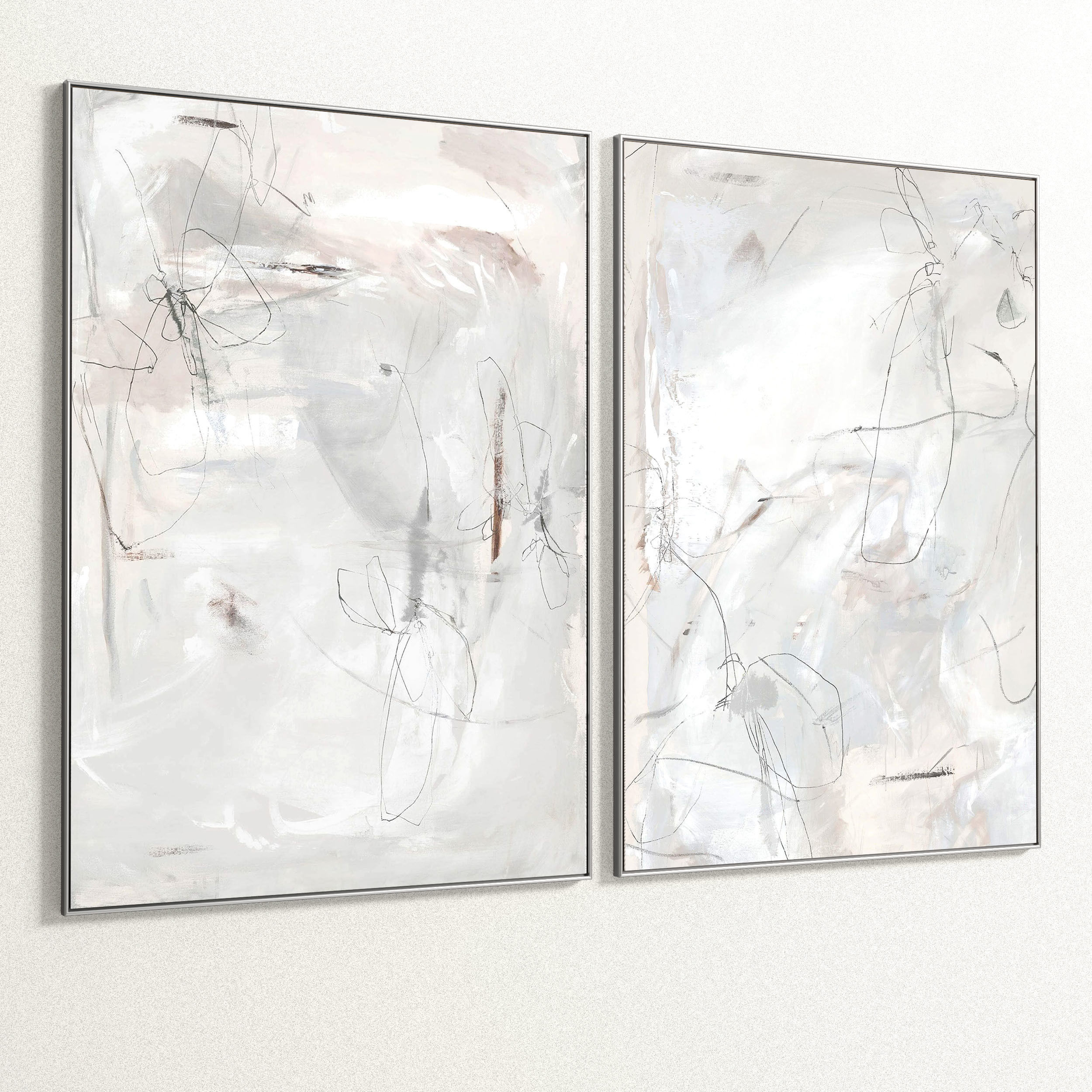 Plaster Two Photo Frame 117 Low-poly 3D model_2