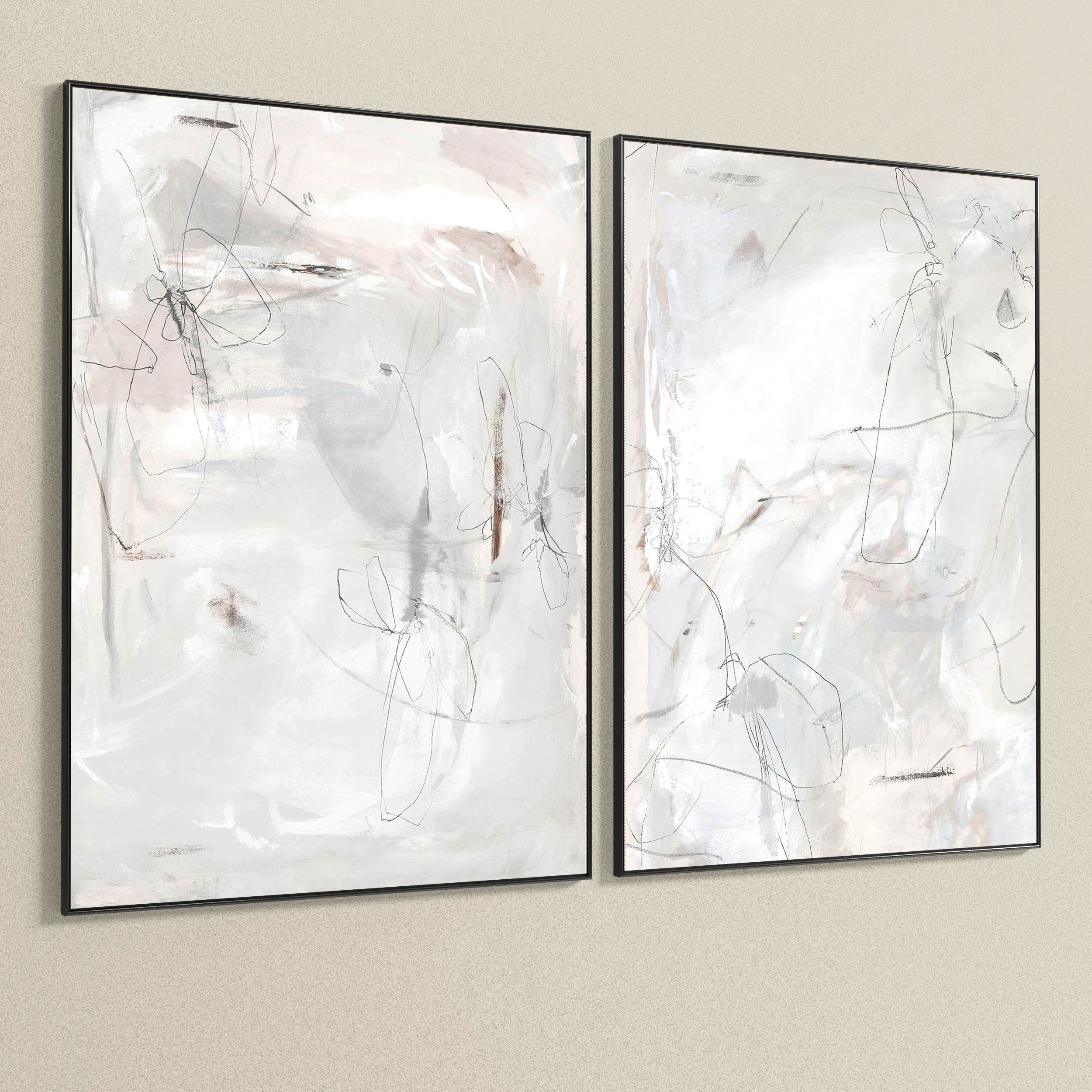 Plaster Two Photo Frame 117 Low-poly 3D model_3