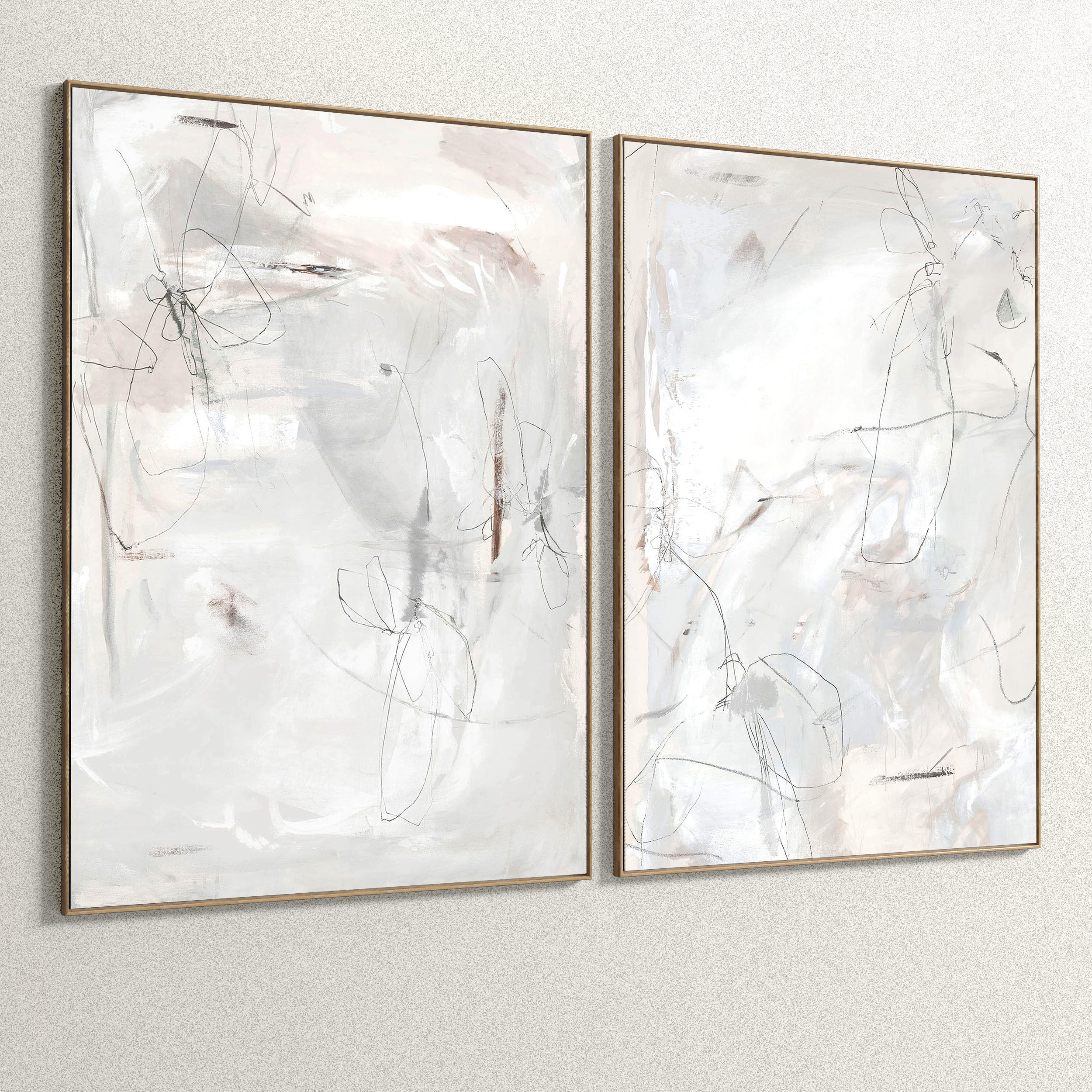 Plaster Two Photo Frame 117 Low-poly 3D model_4