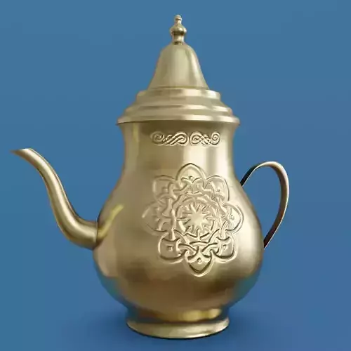 vintage teapot Free low-poly 3D model