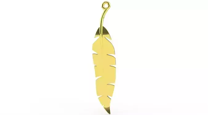 Feather Pendant 3D print model