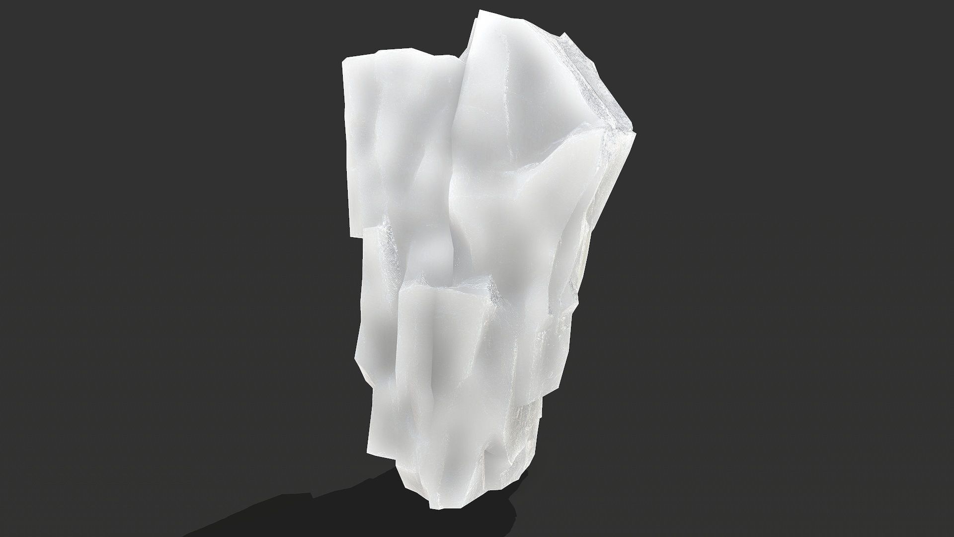 ice rocks 16 Low-poly 3D model_10