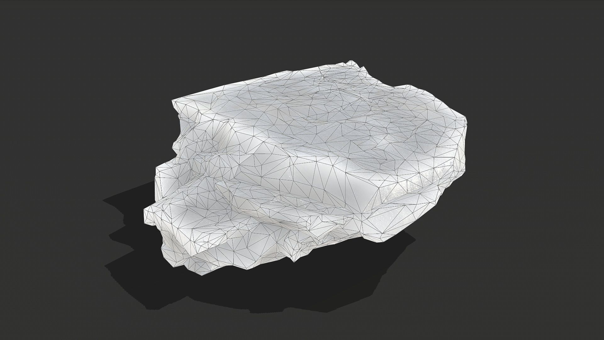 ice rocks 16 Low-poly 3D model_9