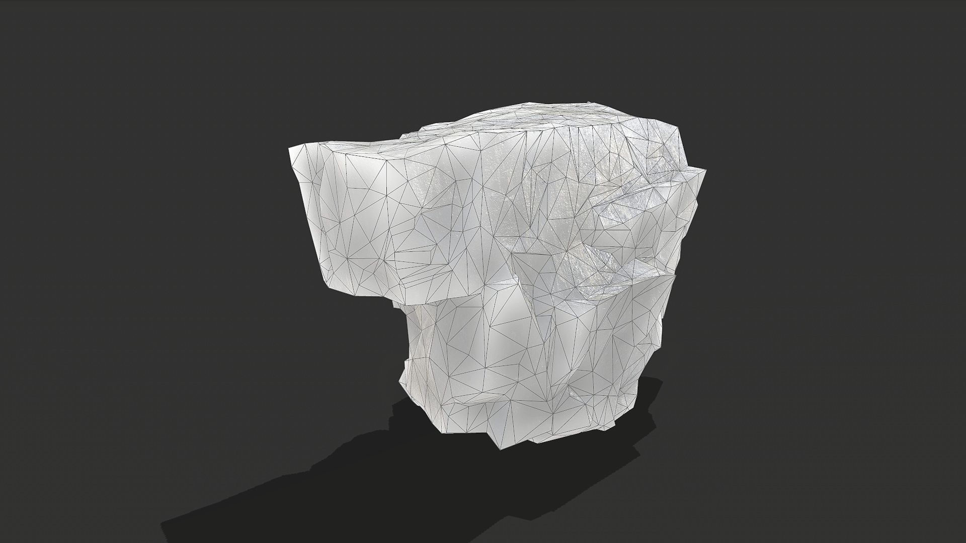 ice rocks 16 Low-poly 3D model_7