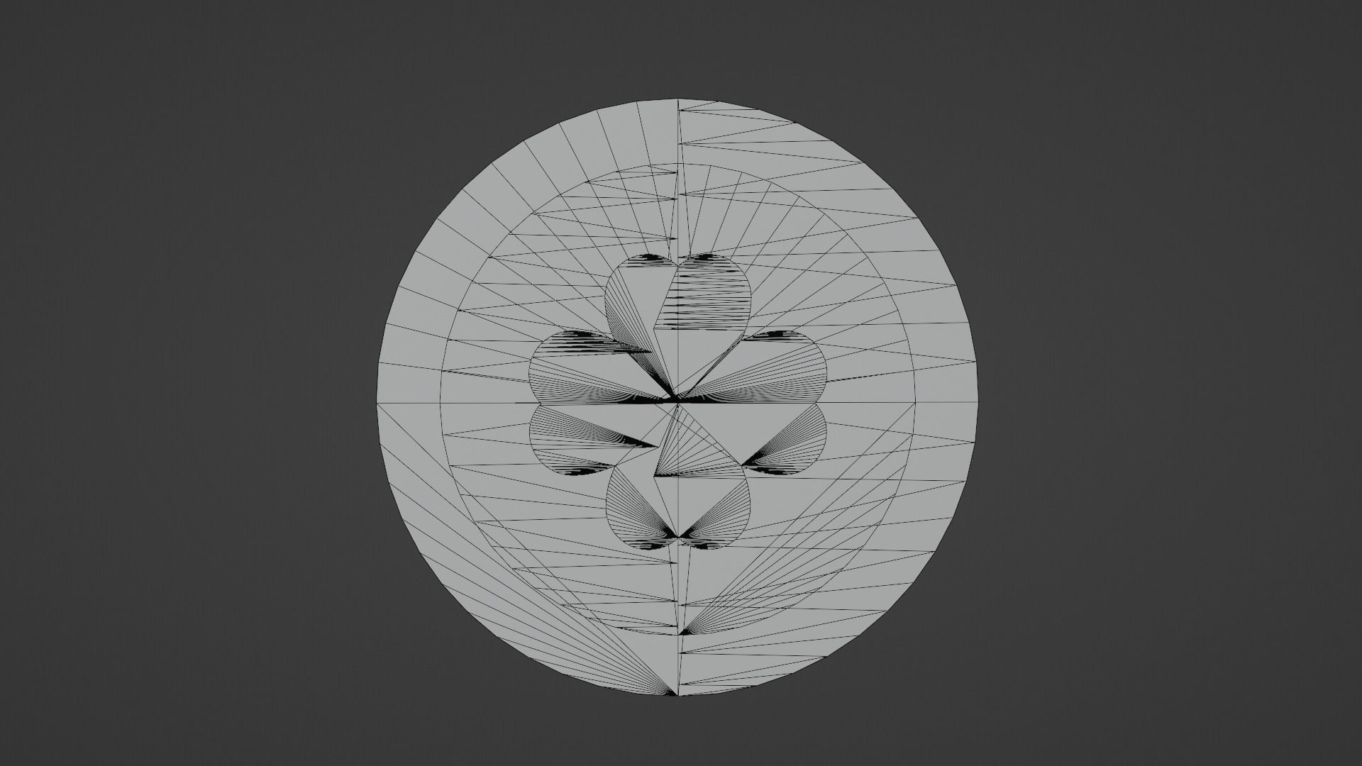 Clover Coin  Low-poly 3D model_12