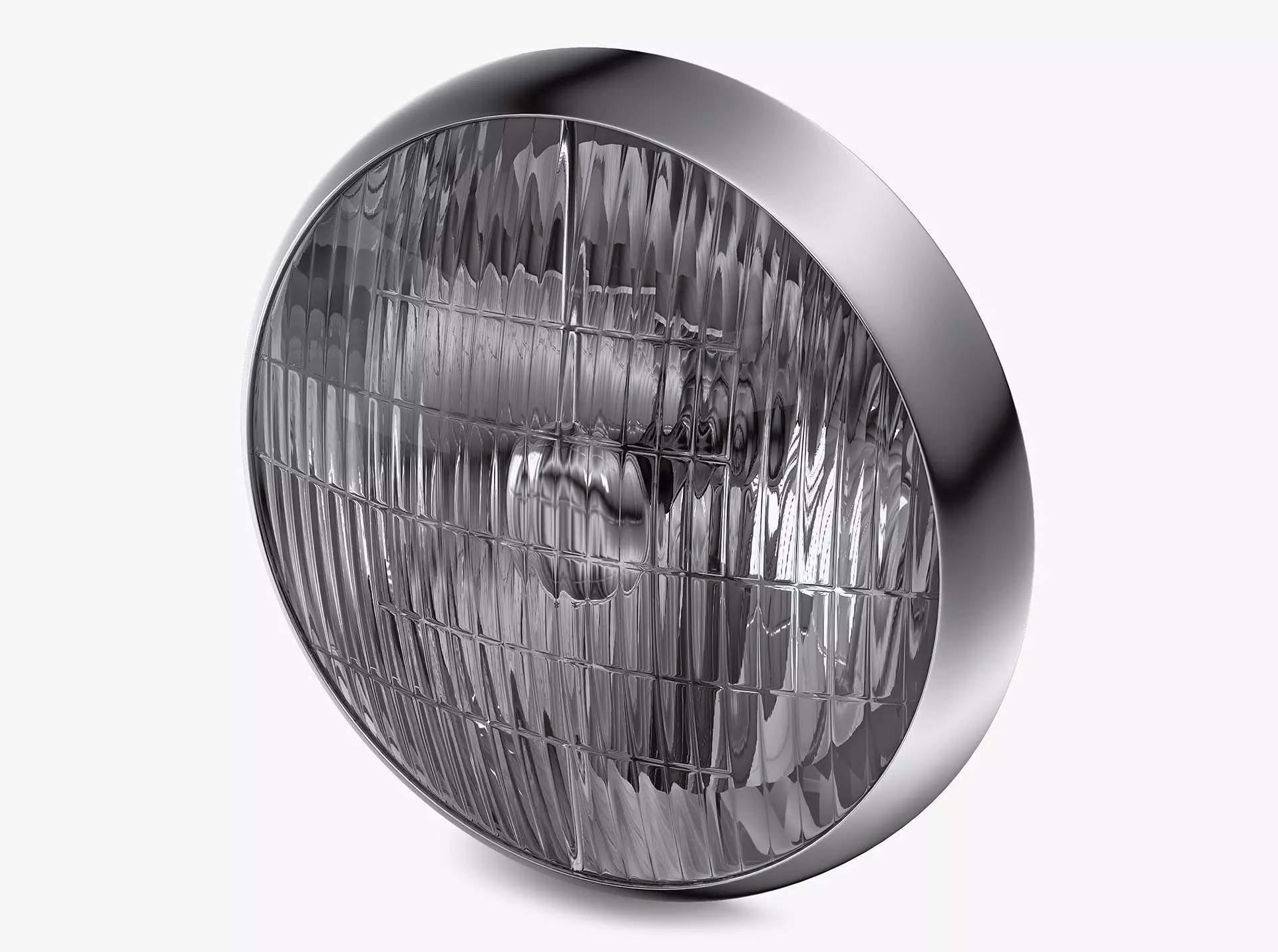 Classic Round Headlight v 2 3D model_0