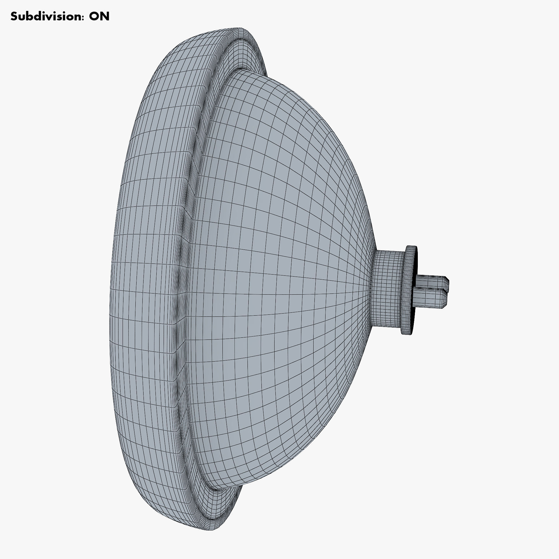 Classic Round Headlight v 2 3D model_12