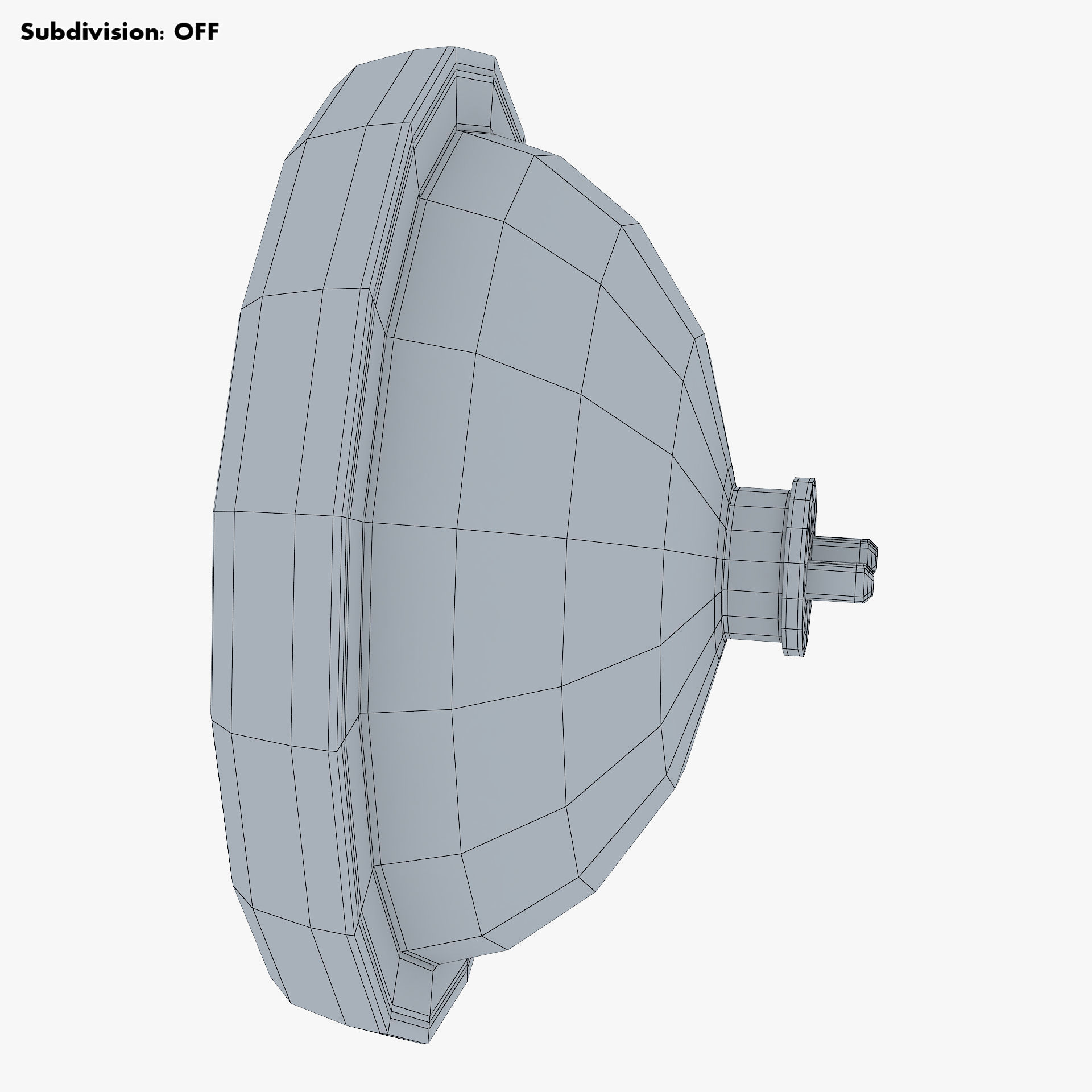 Classic Round Headlight v 2 3D model_13