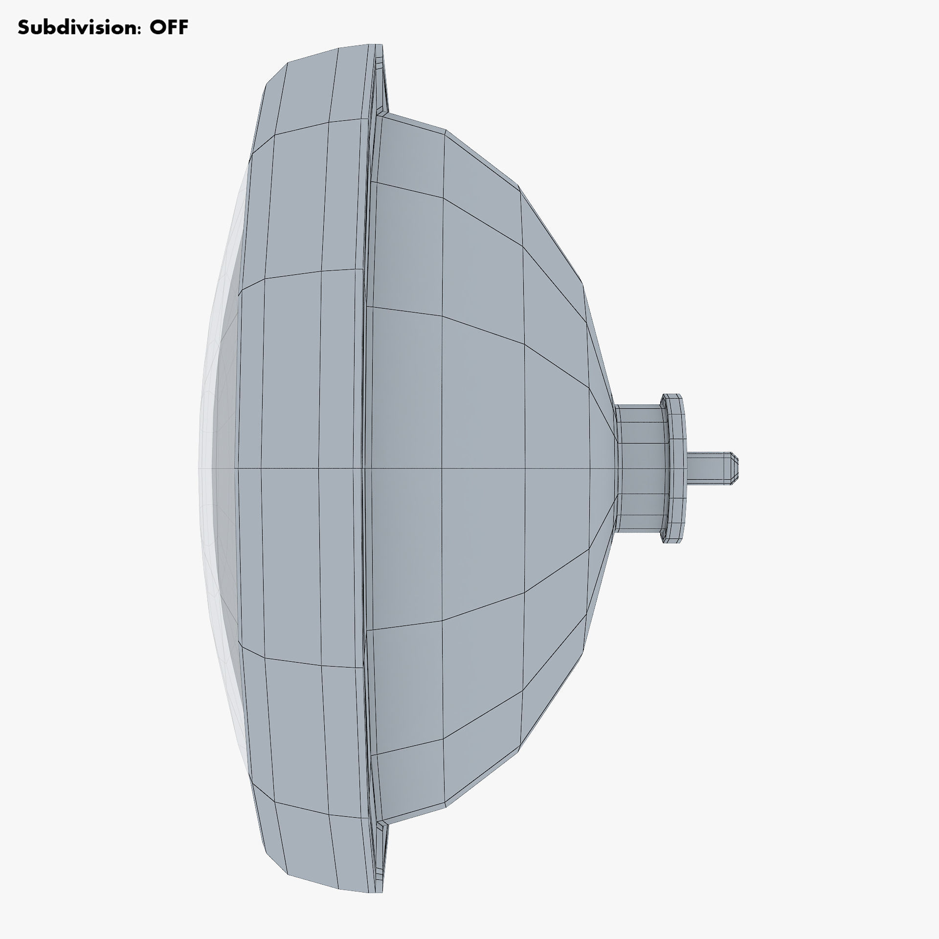 Classic Round Headlight v 2 3D model_17