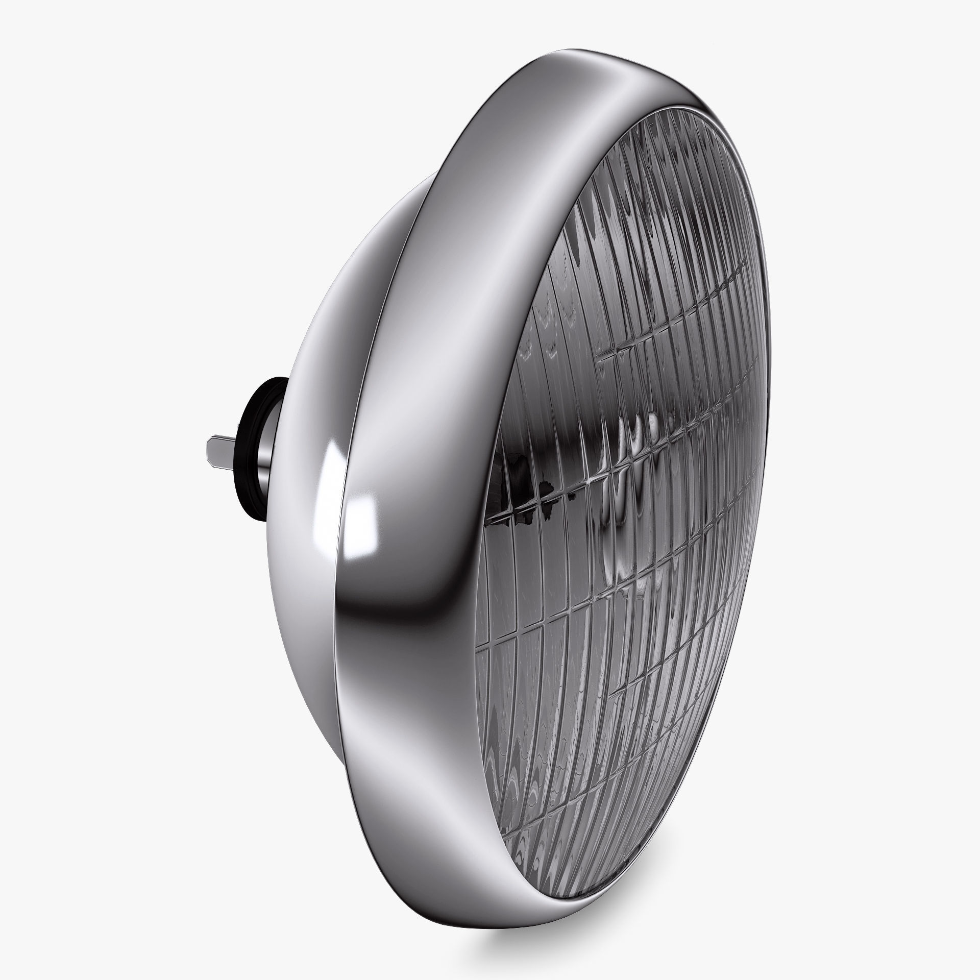 Classic Round Headlight v 2 3D model_2