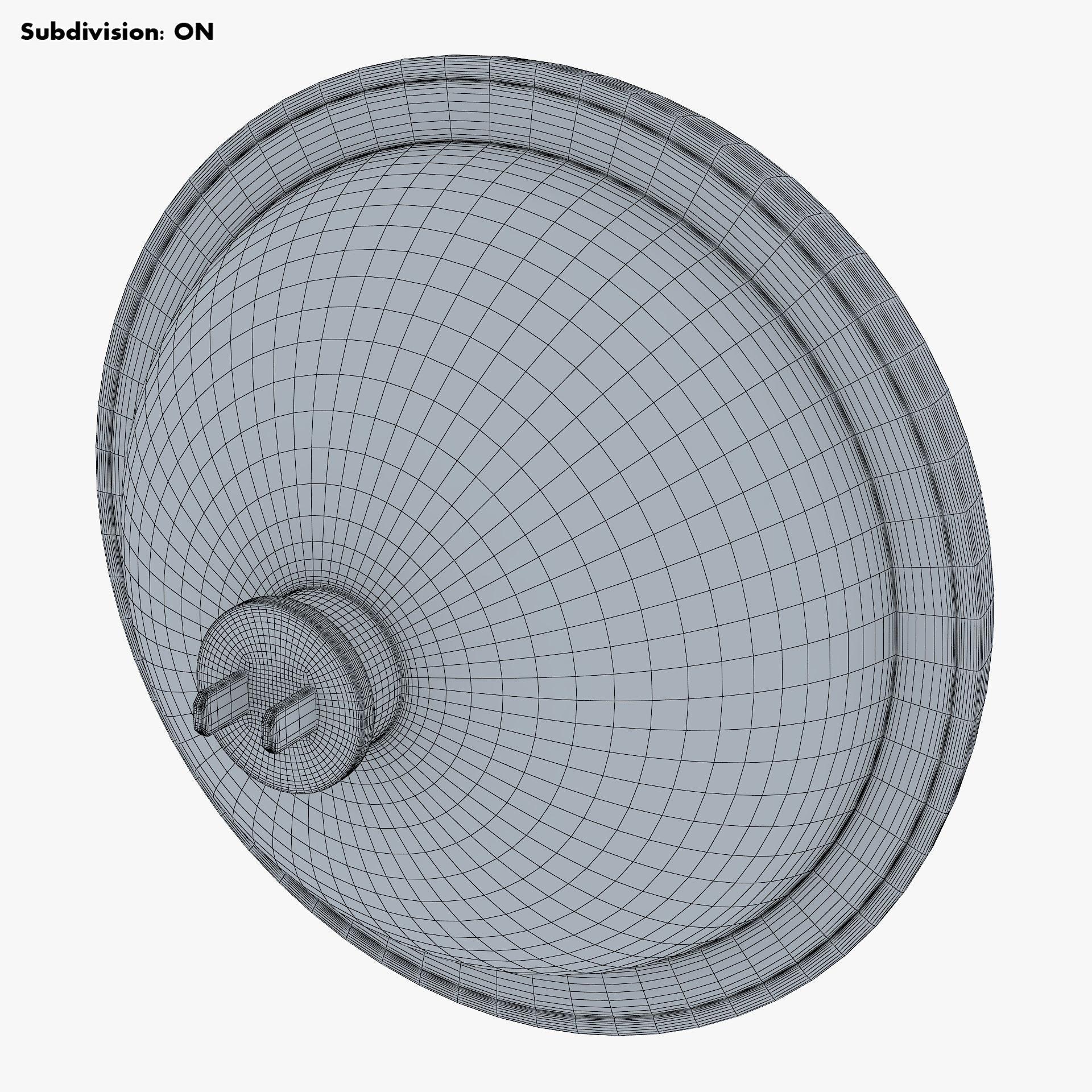 Classic Round Headlight v 2 3D model_8
