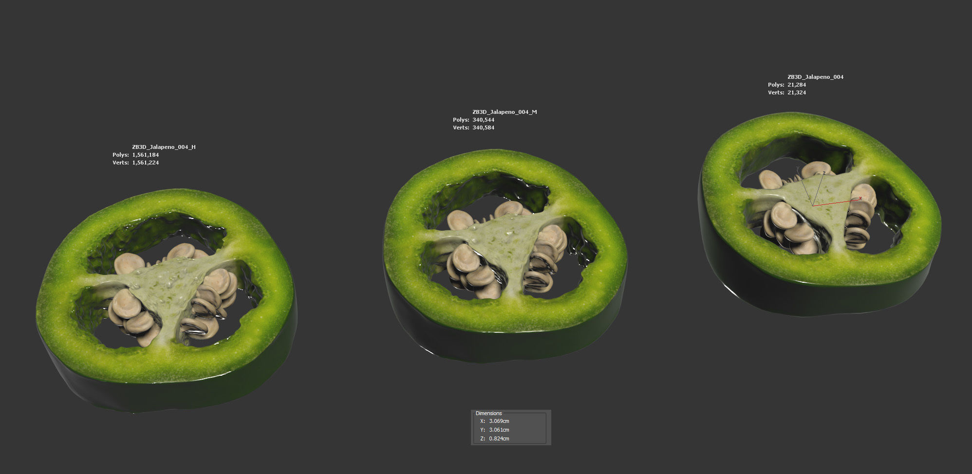 Jalapeno 3D model_5
