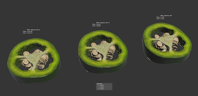 Jalapeno 3D model 6
