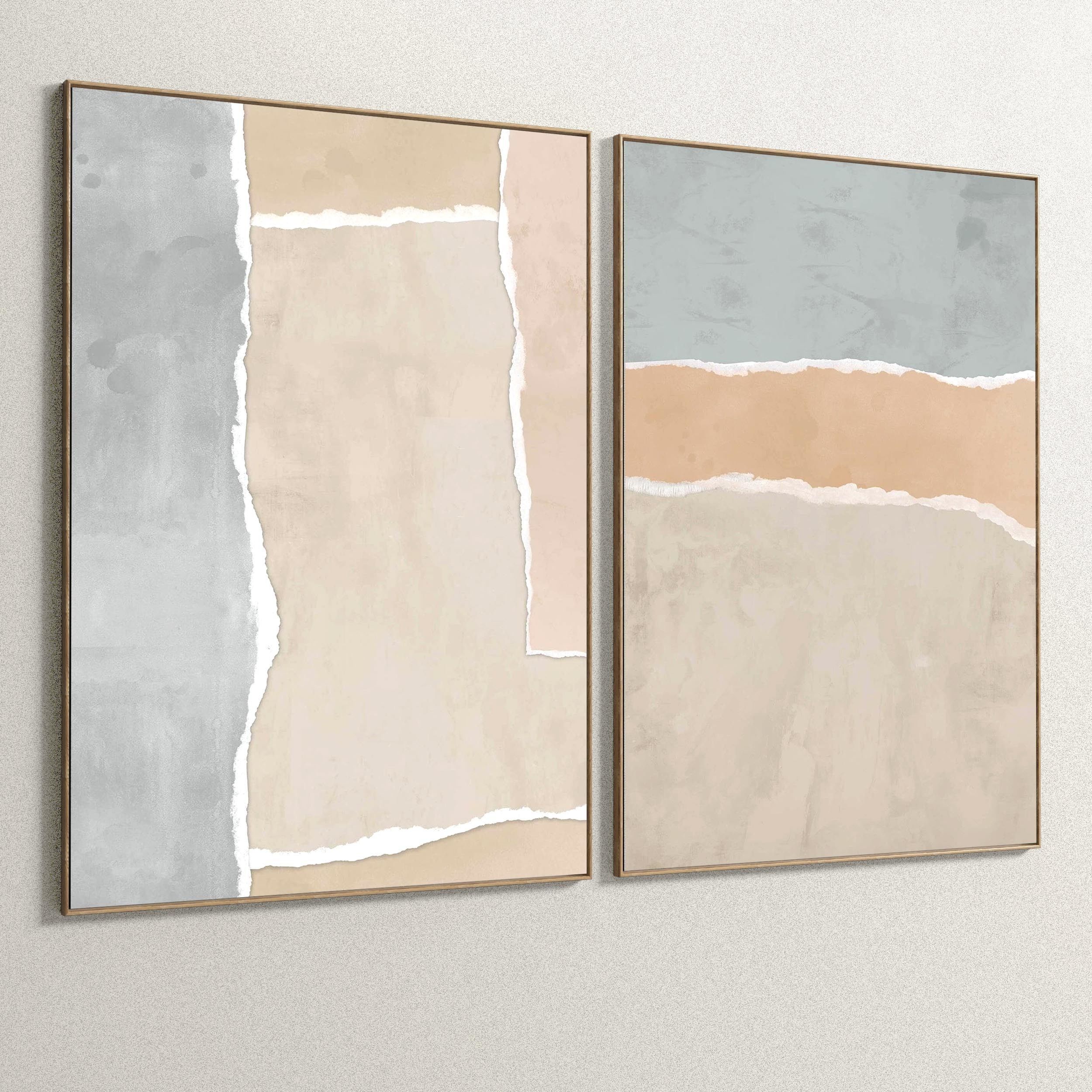 Plaster Two Photo Frame 120 Low-poly 3D model_3