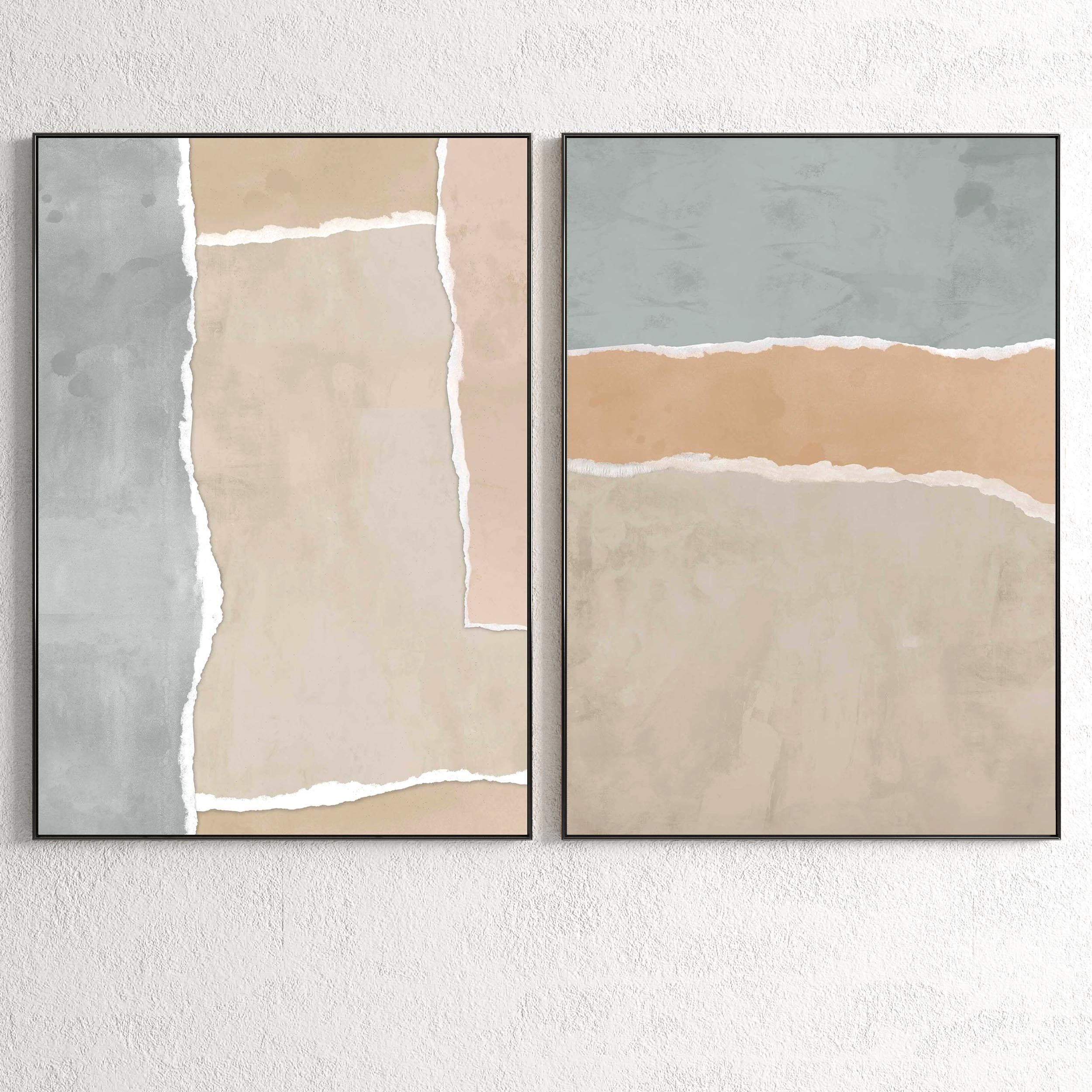 Plaster Two Photo Frame 120 Low-poly 3D model_1