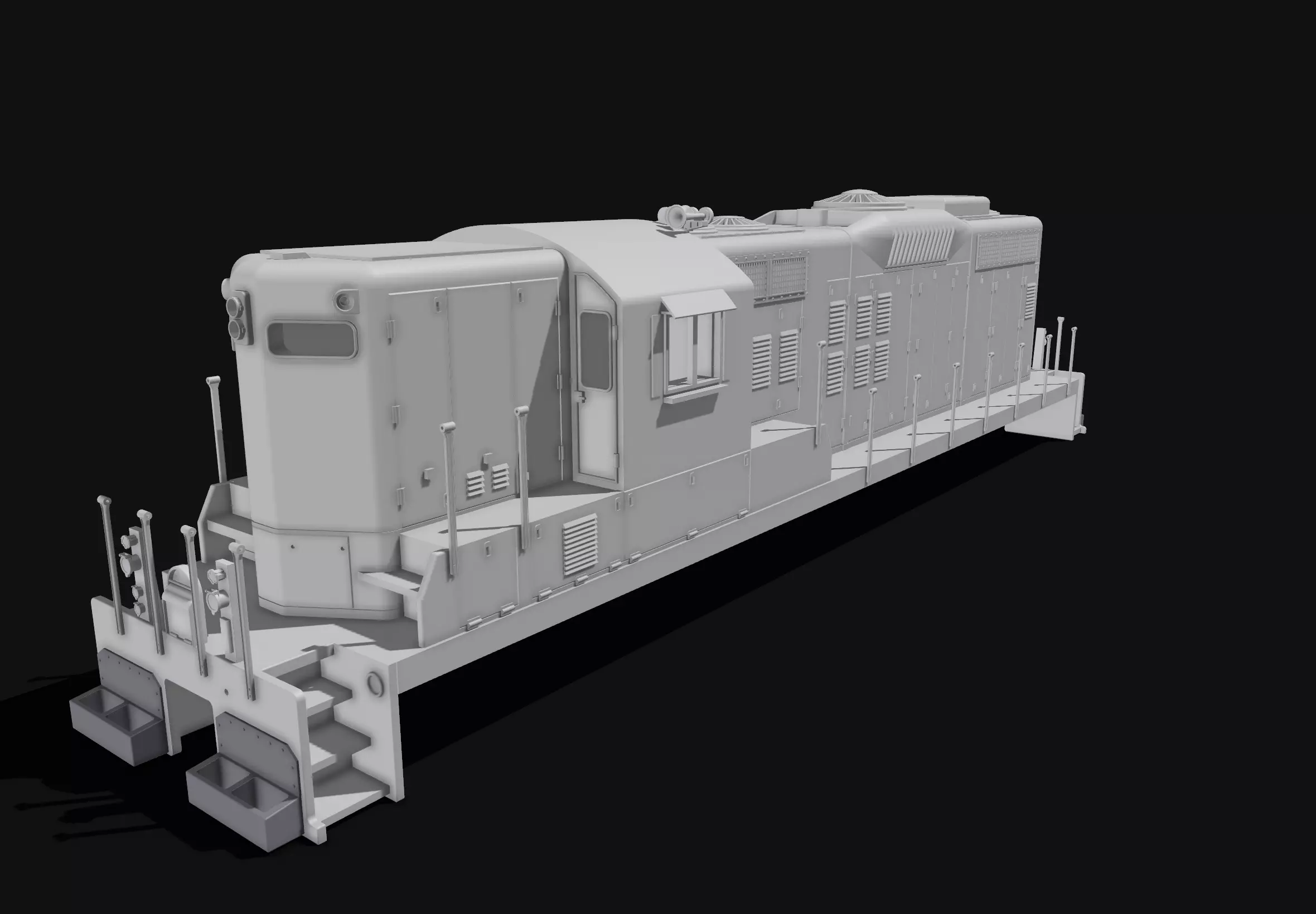 EMD GP9 Stepfile-Print  3D print model_0