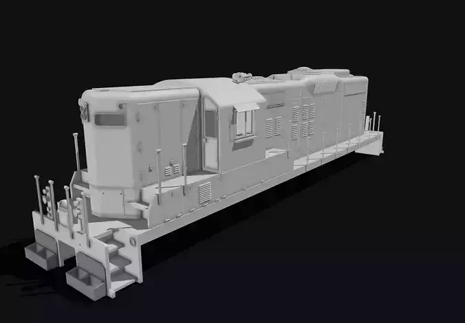EMD GP9 Stepfile-Print  3D print model