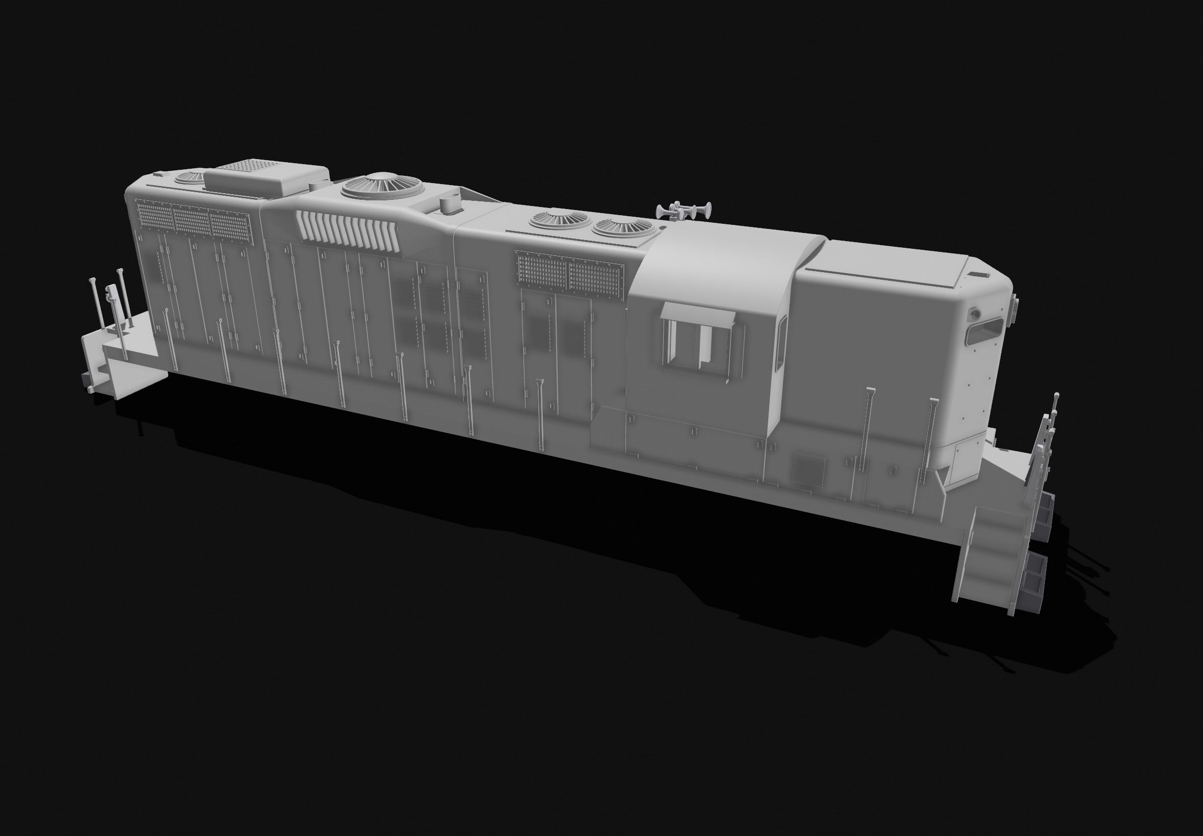 EMD GP9 Stepfile-Print  3D print model_2