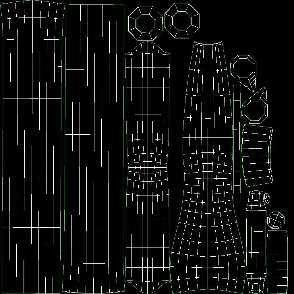 Fireplace Tools with Pile of Wood Low-poly 3D model_25