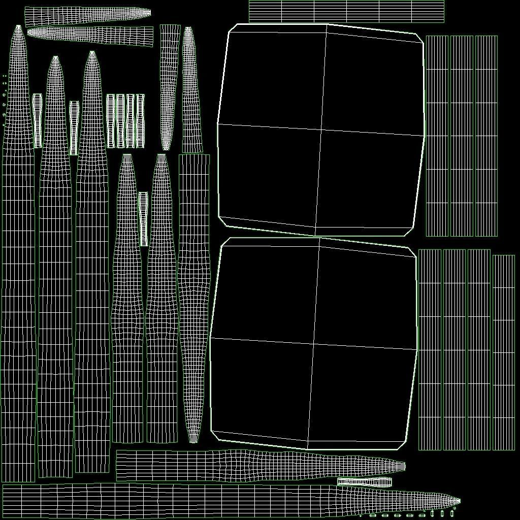 Fireplace Tools with Pile of Wood Low-poly 3D model_24