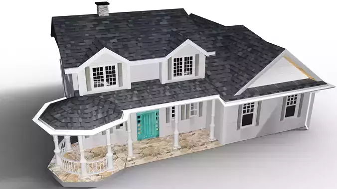 Natalia house Low-poly 3D model