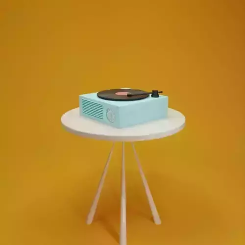gramophone vinyl Free 3D model