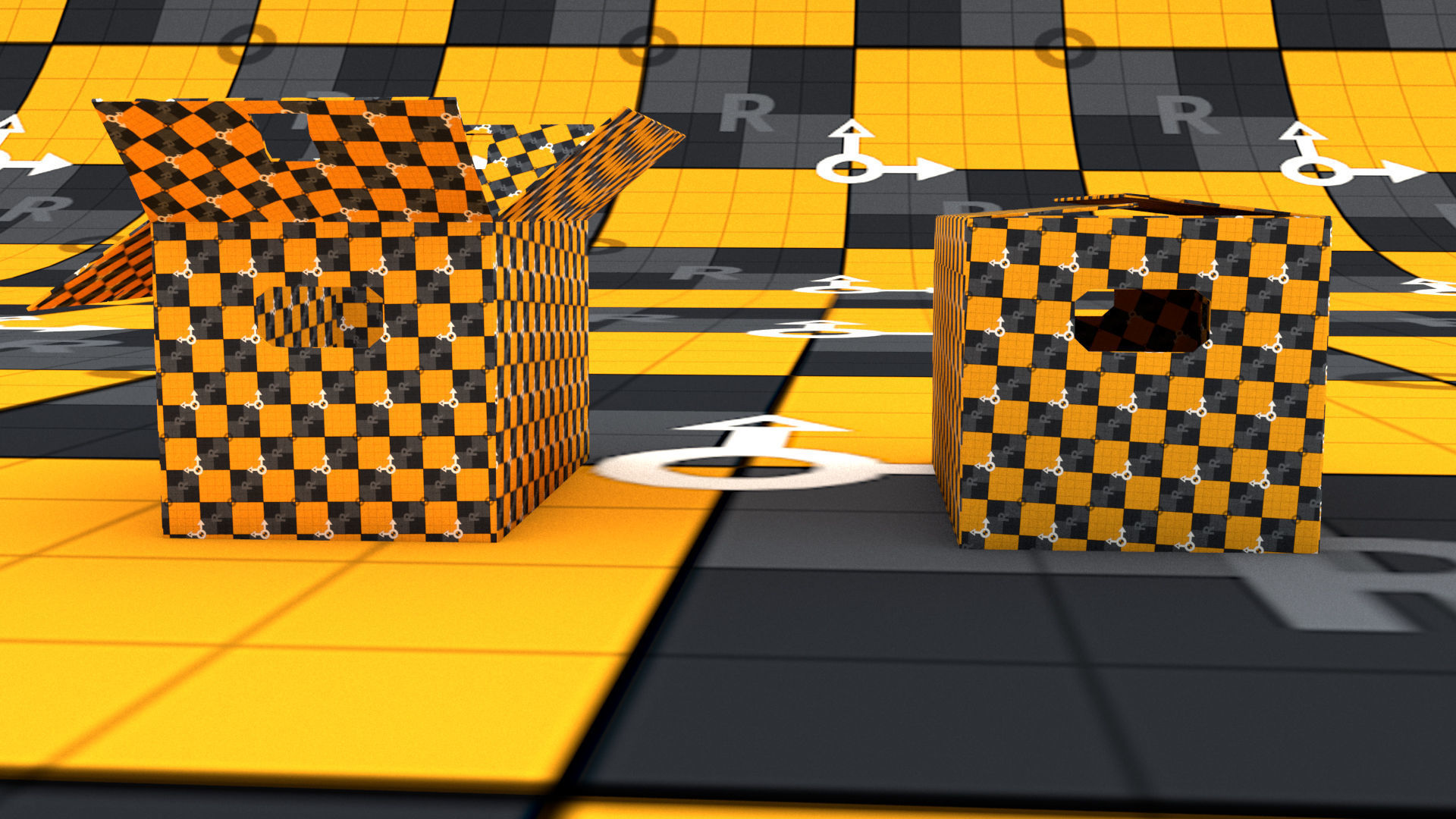 laos Cardboard Boxes 3D model_6