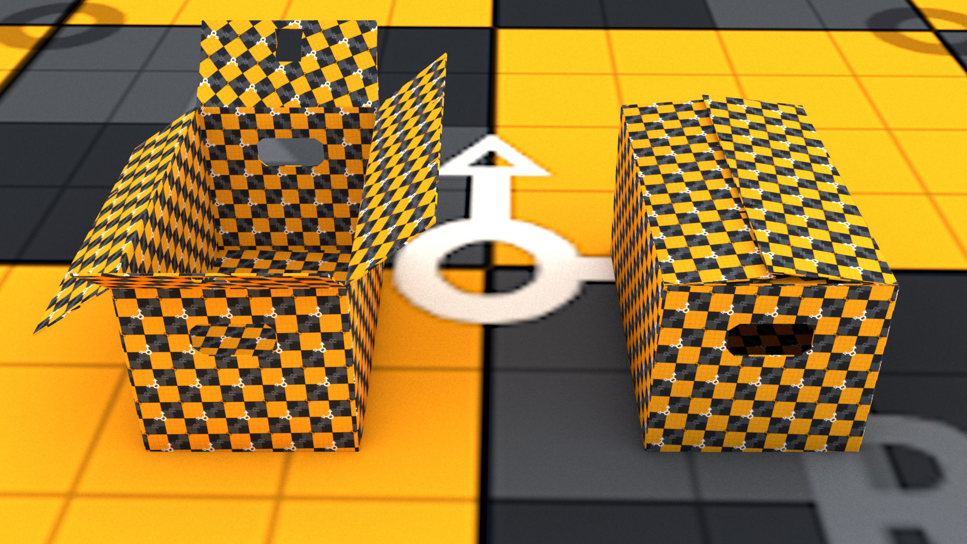 laos Cardboard Boxes 3D model_9