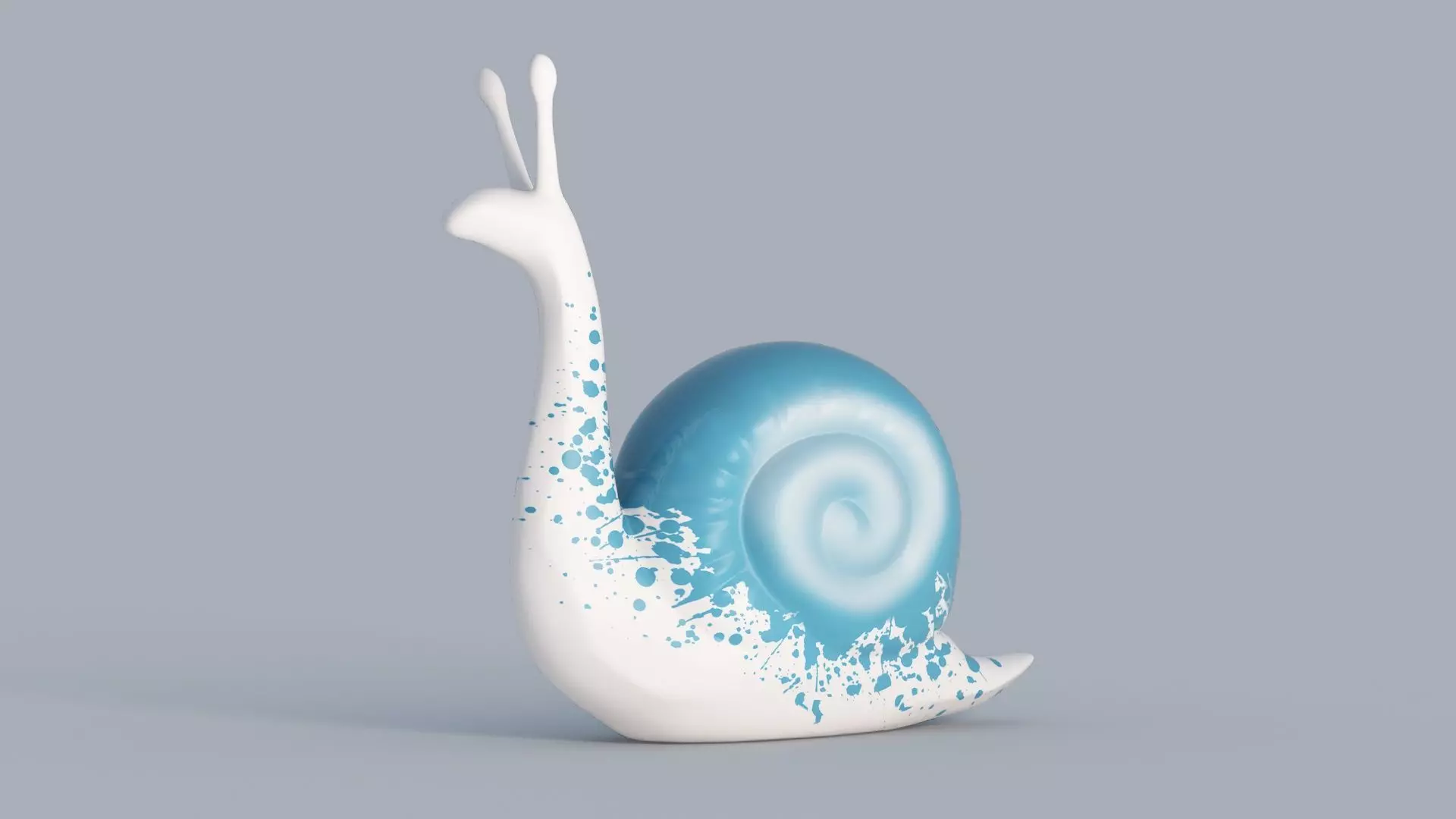 ornament art sculpture statue snail shell 3D model