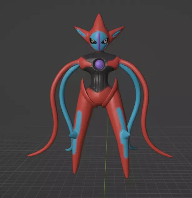 Deoxys Attack Forme 3D print model_0