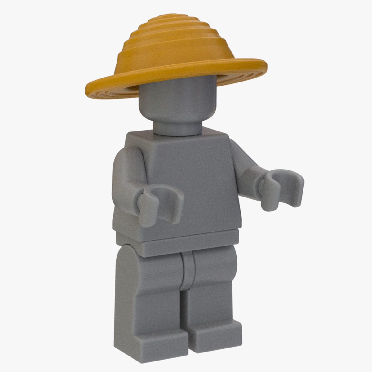 Matchable Lego LUFFY Hat for minifigure 3D model_8