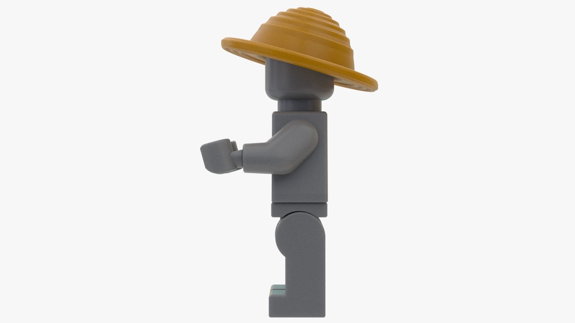 Matchable Lego LUFFY Hat for minifigure 3D model_3