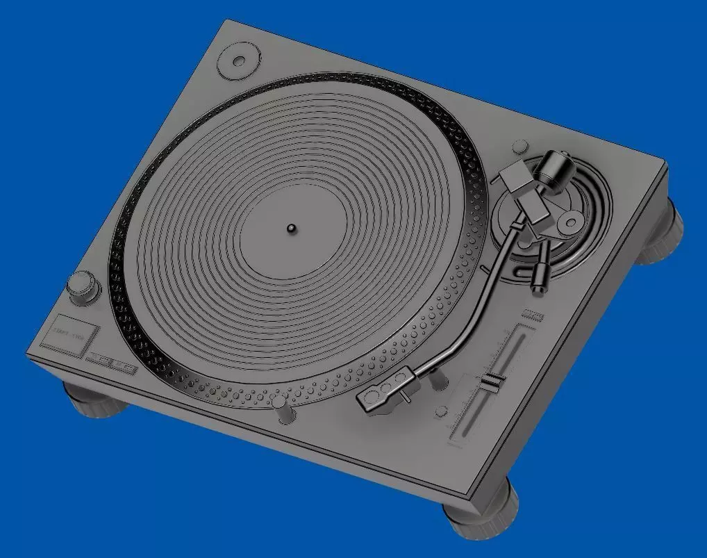 Turntable DJ SL-1200 MK7 3D print model_0