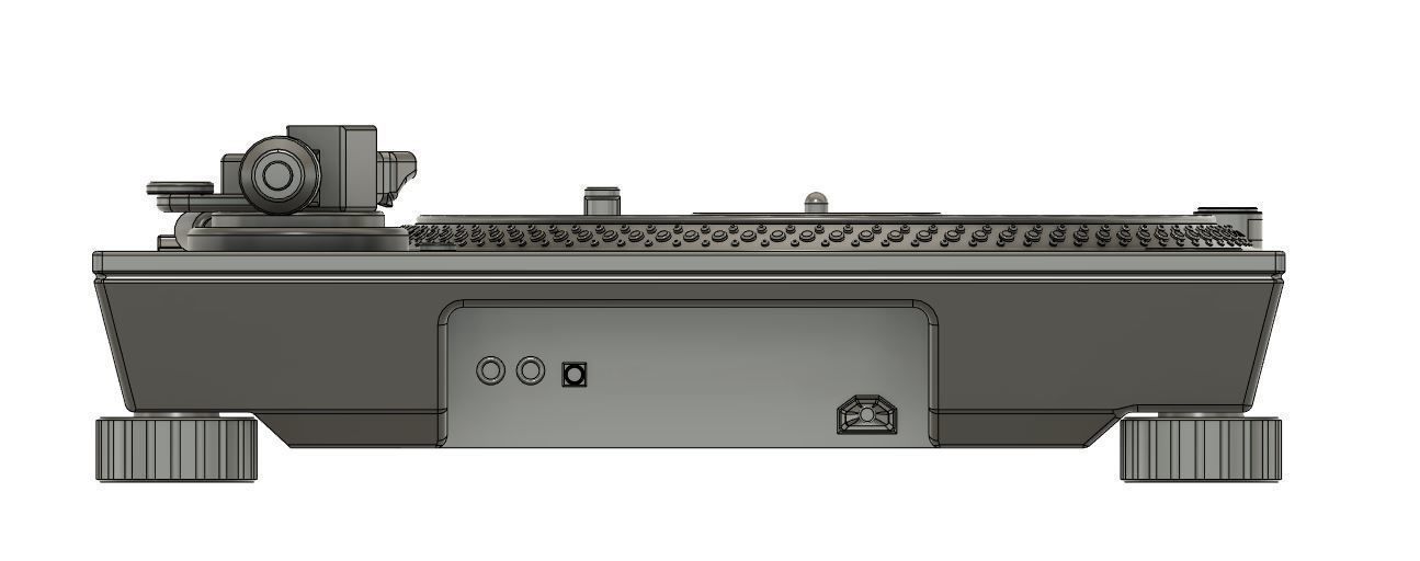 Turntable DJ SL-1200 MK7 3D print model_6