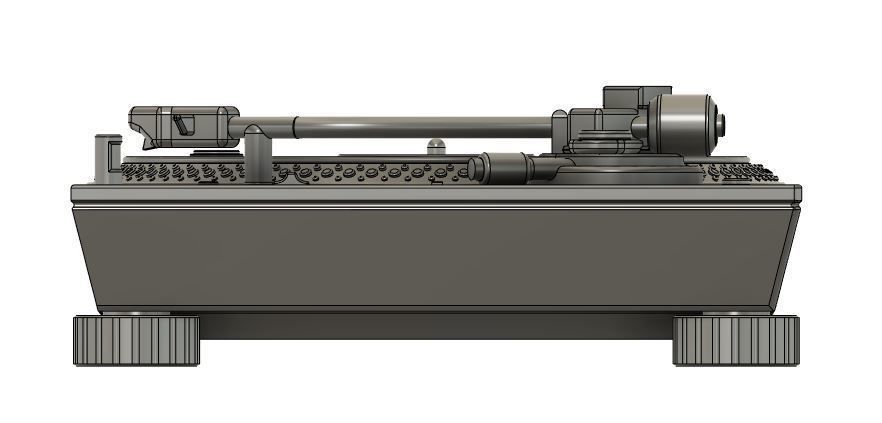 Turntable DJ SL-1200 MK7 3D print model_3