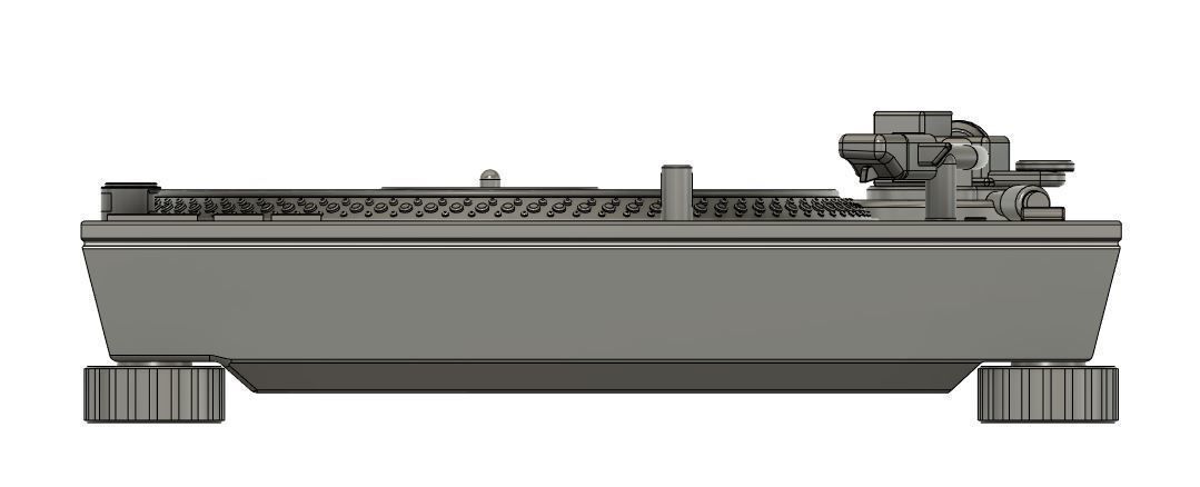 Turntable DJ SL-1200 MK7 3D print model_4