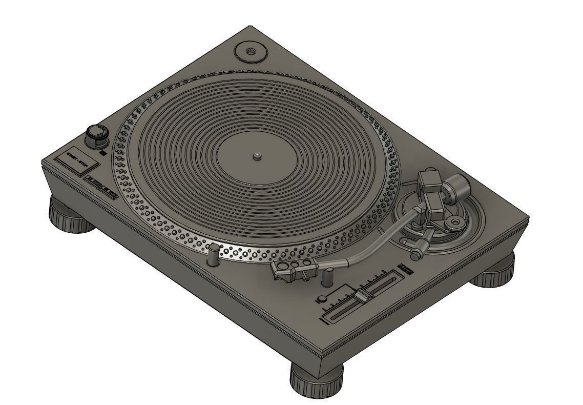 Turntable DJ SL-1200 MK7 3D print model_2