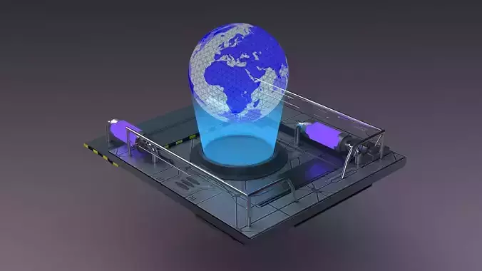 Space Earth Station Orbit Planet Hologram Medical Lab Research