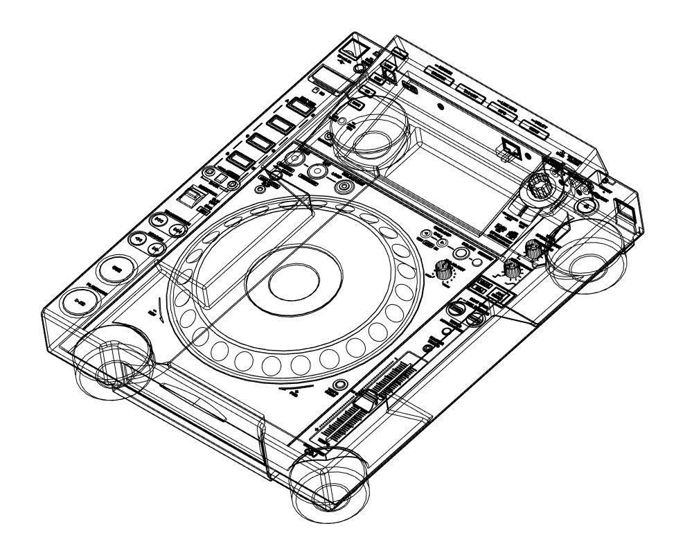 CDJ nexus dj media player 3D print model_9