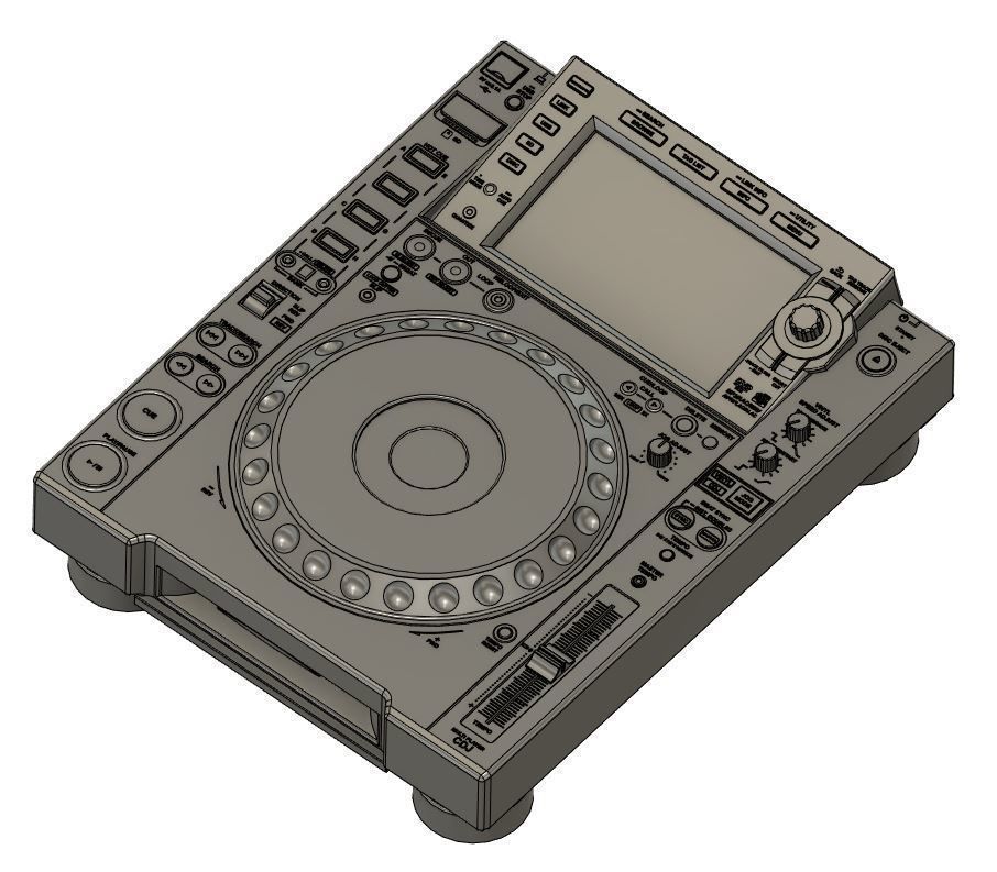 CDJ nexus dj media player 3D print model_2